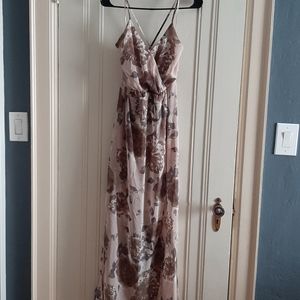 Watercolor Floral Maxi Dress